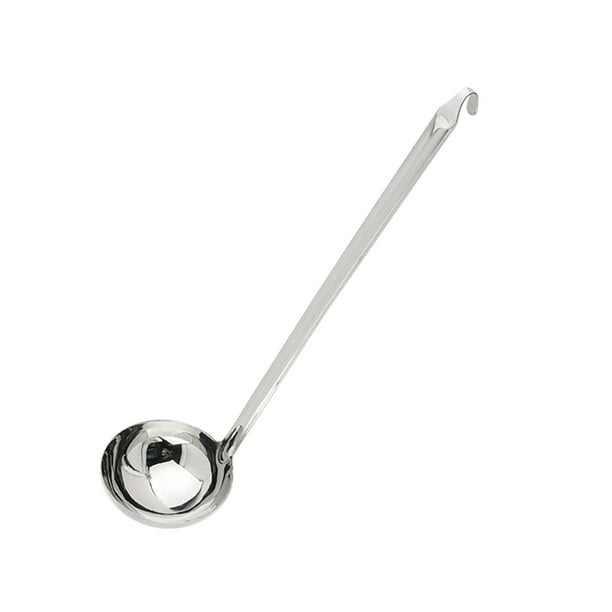 Ladle Stainless Steel Long Handle Soup Spoon With ing Hook Kitchen 7cm