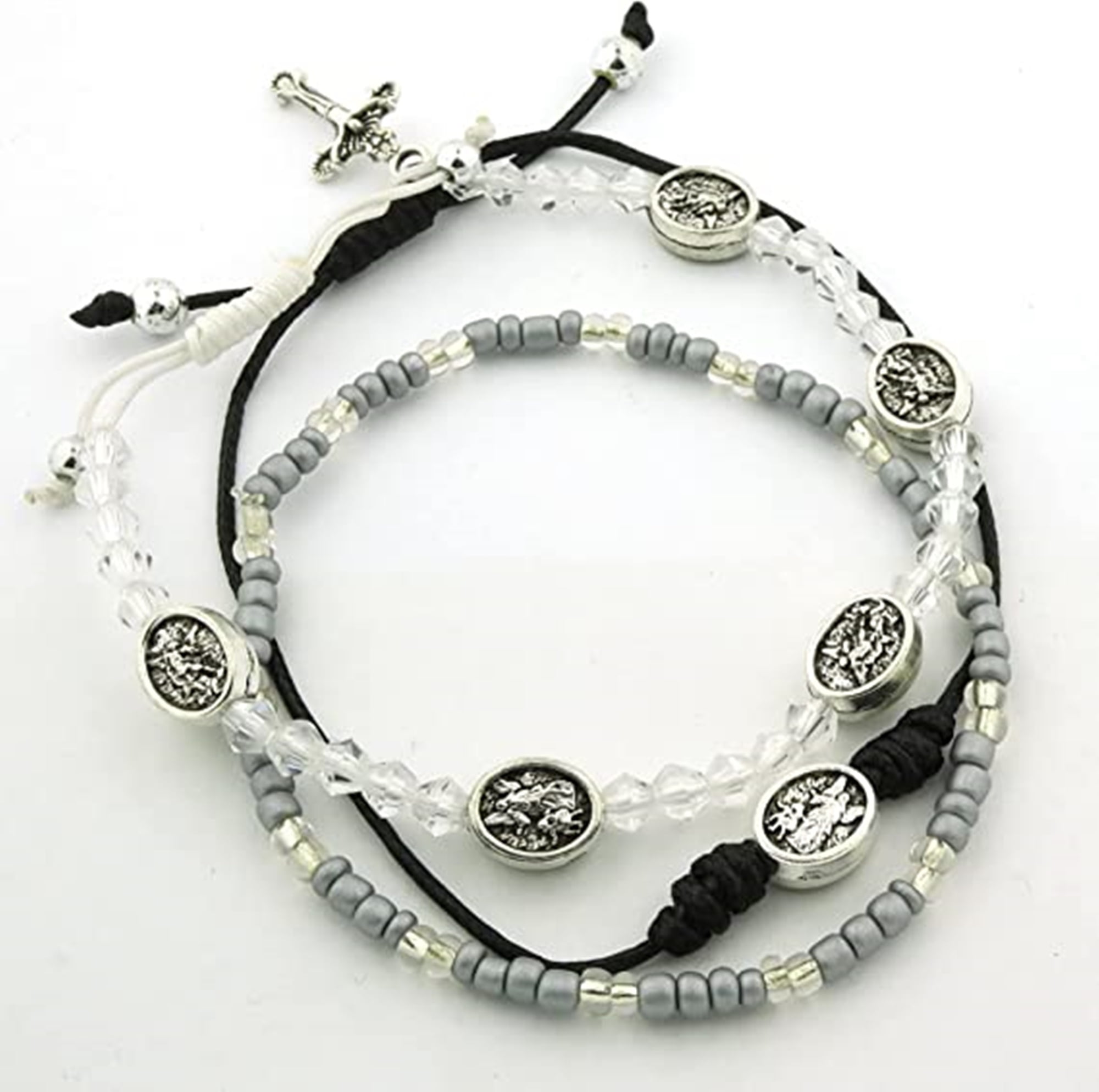 Saint Michael Double Knotted Bracelet Gift For Policemen Police Office|  MedjugorjeGifts