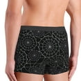 thumbnail image 5 of Haiem Spider Web Black Men's Boxer Briefs, Every Day Comfort Stretch Cotton Moisture-Wicking Underwear-Medium, 5 of 9
