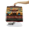 thumbnail image 4 of ZIATUBLES Kitchen Mixer Cover Dust Cover for 4.5-5 Quart Stand Mixer with Front Pockets Multi-Functional Mixer Attachments Organizer Accessories, Tribe Highland Cow Butterfly Sunflower Pattern, 4 of 7