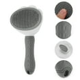 thumbnail image 3 of Unique Bargains 1 Pc Durable Flower Shape Pet Grooming Brush for Pet 7.87"x4.13"x1.97" Gray, 3 of 6