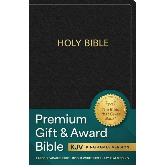 KJV Holy Bible: Premium Gift and Award Bible, Black Imitation Leather: King James Version Bible, (Hardcover)