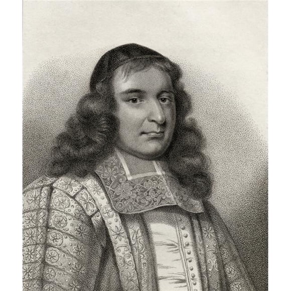 Posterazzi DPI1862643LARGE Francis North Lord Guildford 1637 1685 Lord Chancellor English Lawyer & Counsellor to England S Charles II Engraved by Poster Print, 26 x 32