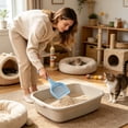 thumbnail image 2 of FEOLGEHLY Thickened Cat Litter Scoop, Plastic Litter Scoop, Cat Poop Scooper, Cat Scooper For Litter Box, Under 5$ Cat Scooper, Pet Waste Scoop Cat Litter Shovel Pet Cleaning Tool (Blue), 2 of 7
