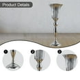 thumbnail image 6 of Dualoai Wedding Flower Vase Candle Holder for Ceremony Anniversary Table Centerpiece Silver L 12cmx39cm, 6 of 9