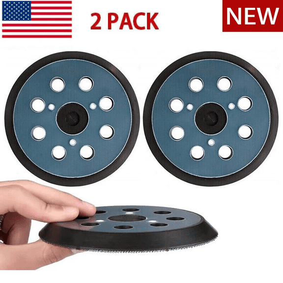 2X 5" Orbital Sander Pad Hook&Loop For DeWalt DW4388 D26450 D26451 D26453 D26456