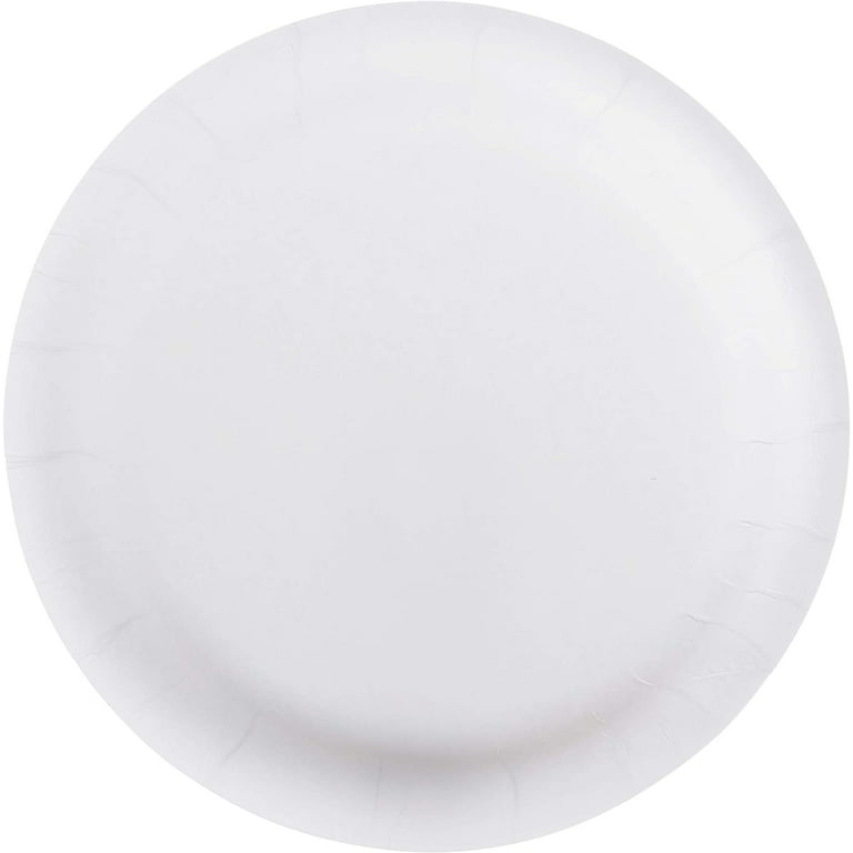 Great Value 9inch Paper Plates, White, 300 Count