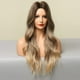 thumbnail image 4 of Pelucas rubias ombre para mujeres pelucas rubias largas pelucas rubias onduladas onduladas de peluca de peluca mediana ondulada para fiestas diarias (rubia ombre) esquí esquí Gafas de esquí, 4 of 5