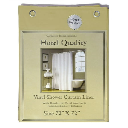 Gold Vinyl Shower Curtain Liner;  Hotel Weight 8 Gauge, Metal Grommets, 72"x72"