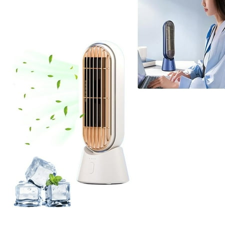 

XZZjjl 3C Rechargeable Fan Desktop Tower Fan Portable Desk Fan HouseAir Conditioning Fan Portable Air C Ooling Fan Quiet For Bedroom Office Bathroom