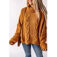 thumbnail image 1 of a.Jesdani Col Roulé en Tricot Torsadé Confortable - Indispensable pour Femmes en Hiver, 1 of 8