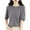 Gray, variant on lmcalzta Summer Tops for Women Crew Neck Half Sleeve Shirts Solid Casual Loose Fitting Basic Tees Blouses