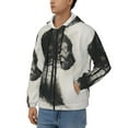 thumbnail image 3 of Naloa Double Exposure Cat Forest Men’s Hoodies, Zip up Hoodie, Sweatshirts,Hoodies for Men Sizes S-3XL-X-Large, 3 of 5