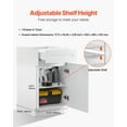 thumbnail image 5 of VEVOR White Shaker Base Cabinet with Drawer, 18-Inch Unassembled Drawer Base Cabinet, 18" W x 24" D x 34.5" H Ready to Assemble Cabinet with Soft-Close Door and Adjustable Shelf, for Home Office, 5 of 9