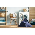 thumbnail image 2 of Ahgly Company Machine Washable Indoor Round Transitional Night Blue Area Rugs, 4' Round, 2 of 7