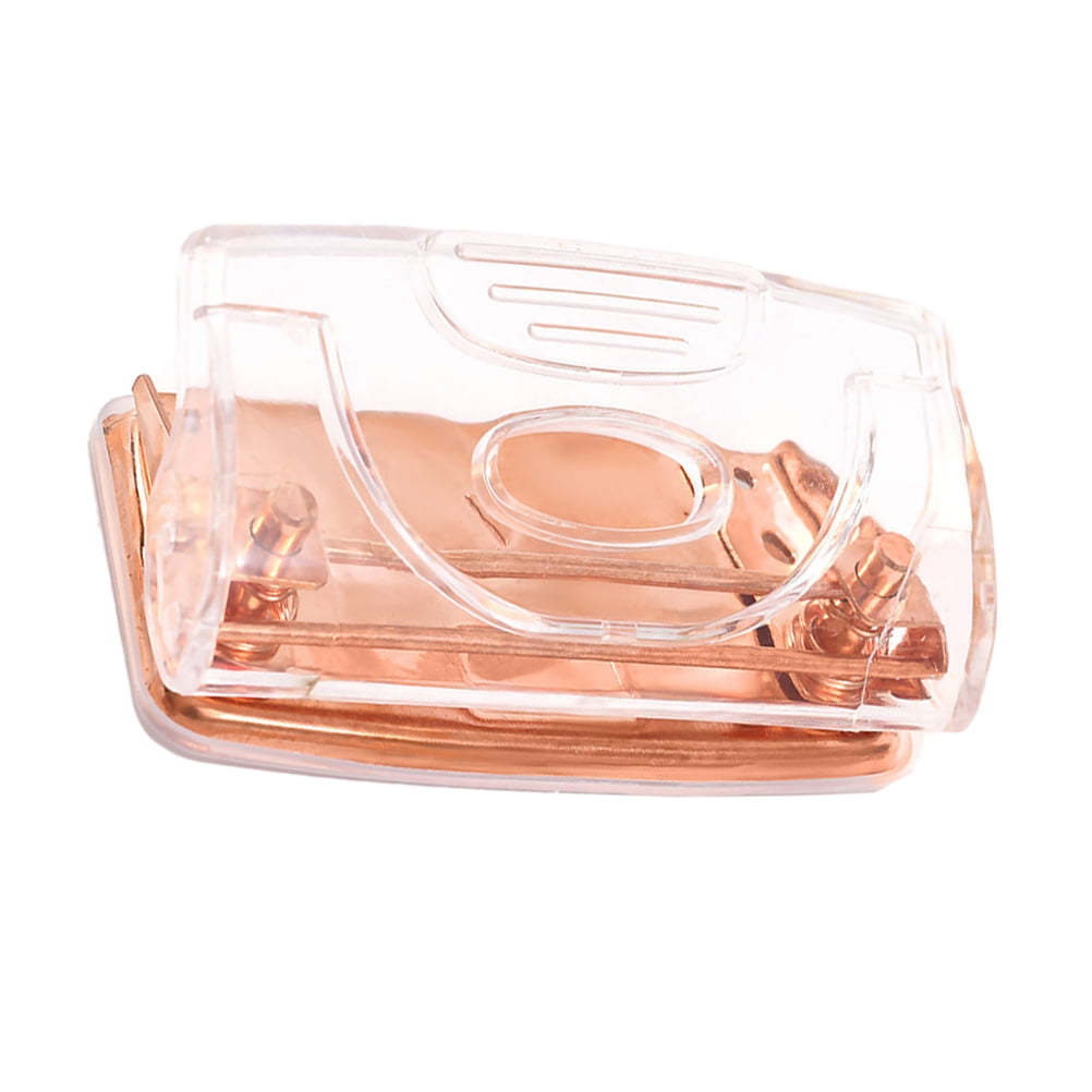 Hole Puncher Punch Paper  Office 3 Portable 2 Planner Heavy Duty Binder Two Ring Gold Rose Scrapbook Punches Function