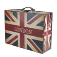 thumbnail image 3 of Northlight Set of 3 Rustic British Flag Decorative Wooden Storage Boxes 16", 3 of 4