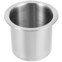 Monyance Cup Holder For recliner handle Replacement Single Cup Holder Stainless Steel Drop-in Sofa Cup Holder Boat Couch Cup Holder(4.13X4.13X3.35Inches)
