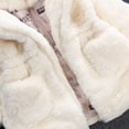 thumbnail image 5 of Toddler Winter Coat 2T Boy Clothes Kids Girls Winter Warm Coats Jacket Clothes Outwear Overcoat Ear Hooded Fur Thicken Fleece Toddler White 18-24 Months, 5 of 5