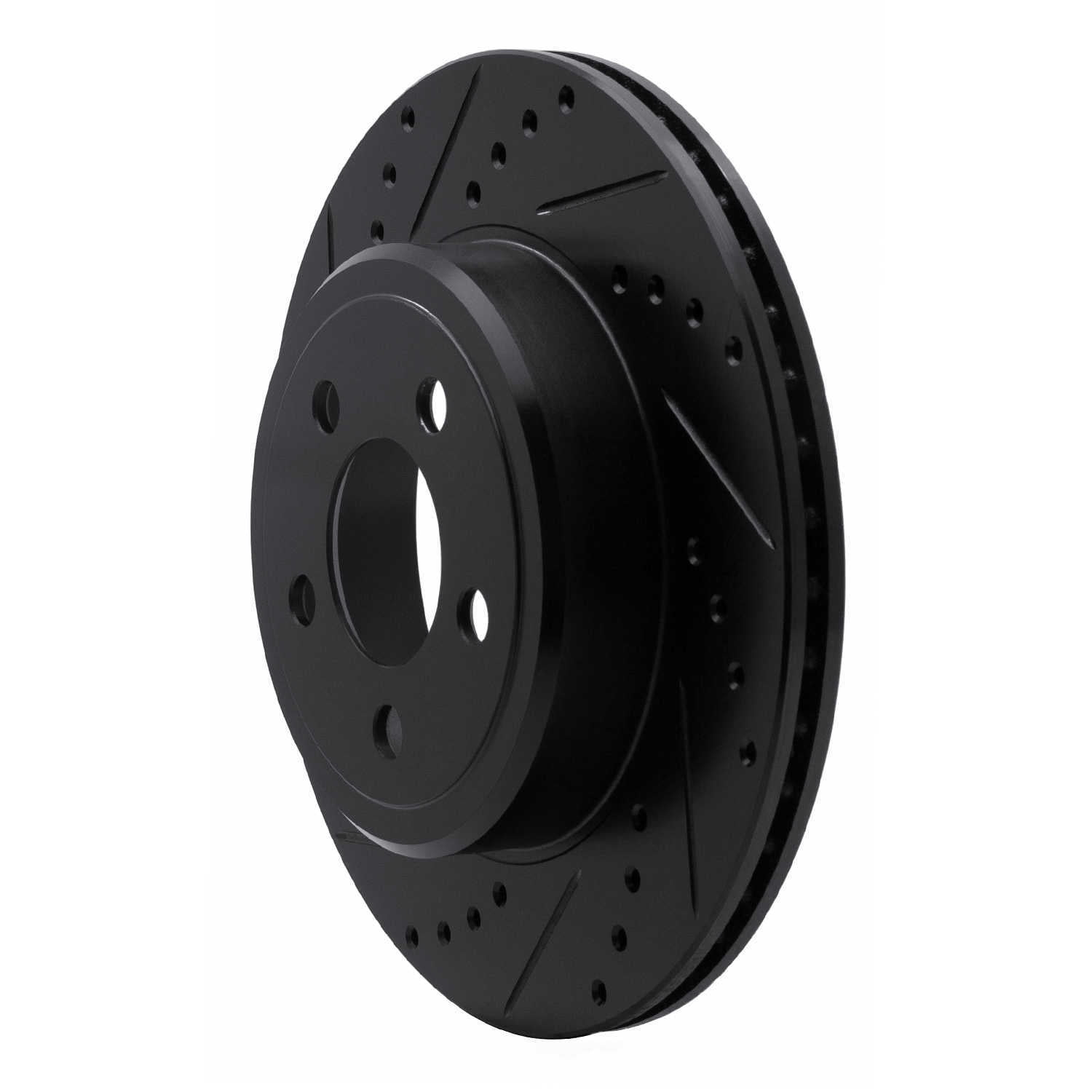 Dynamic Friction Company 633-39018L DFC Brake Rotor - Drilled And Slotted - Black