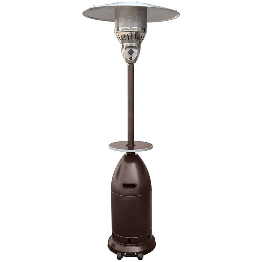 Hiland Tapered Hammered Bronze Patio Heater with Table by AZ Patio Heaters