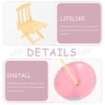 thumbnail image 5 of Mini Beach Chair Dolly House Accessories for Playing 2Sets with Sunshade, 5 of 5