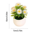 thumbnail image 3 of Artificial Flower Flowers With Pot 7 Heads Fake Plastic Flower Arrangement For Home Office Wedding Table Decor, 3 of 6