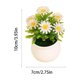 thumbnail image 3 of MTBLYS Arreglo floral artificial con maceta de 7 cabezas, de plástico, para decoración de mesa en el hogar, la oficina o bodas. Planta decorativa en maceta, centro de mesa para escritorio., 3 of 6