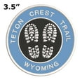 thumbnail image 2 of Go Trekking! At Teton Crest Trail, Wyoming 3.5 Inch Iron Or Sew On Embroidered Fabric Badge Patch Hiking Trails Iconic Series, 2 of 2