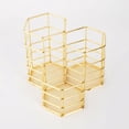 thumbnail image 2 of simhoa Porte-Stylo Creux Compartiments Fournitures Accessoires Organisateur de Bureau Or, 2 of 8