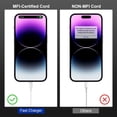 thumbnail image 4 of Cable de carga USB tipo C a Lightning, paquete de 2 unidades, 6 pies, para iPhone 14, 4 of 9