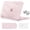 Crystal Blush, variant on MOSISO For MacBook Neo Case 13 inch, 4 in 1 Kit Crack-Resistant Protective Clear Hard Shell