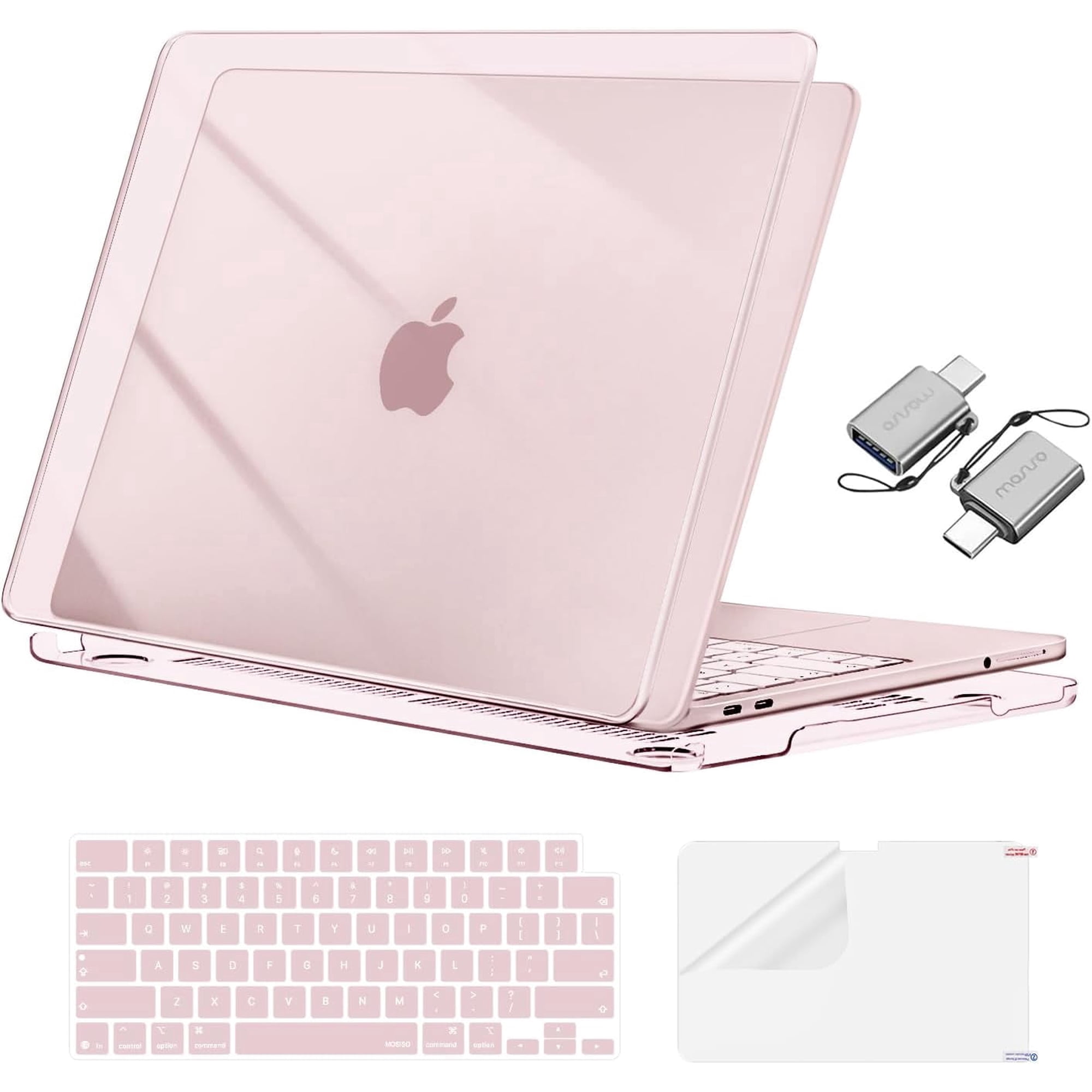 MOSISO For MacBook Neo Case 13 inch, 4 in 1 Kit Crack-Resistant Protective Clear Hard Shell