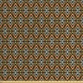 thumbnail image 1 of Abstract Fabric by the Yard, Tribal Arrangement with Rhombuses Stained Glass Effect Folklore, Decorative Upholstery Fabric for Sofas and Home Accents, Multicolor by Ambesonne, 1 of 4