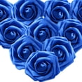 thumbnail image 1 of 50 piezas de flores artificiales de color azul zafiro y rosa para decoración de cabezas de flores para el Día de Todos los Santos, cumpleaños, bodas, fiestas, ceremonias, accesorio para el, 1 of 8