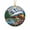 Alaska Train Trip, variant on Curacao Travel Map Ornament, Lesser Antilles Map Ornament, Travel Souvenir Keepsake Christmas Tree Ornament
