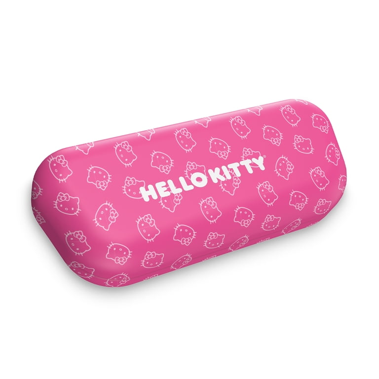 Hello Kitty Pink Eyeglass Case with Soft Fabric Exterior  display picture 3