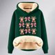thumbnail image 4 of WILLBEST Sudadera de Mujer con Estampado Navideño de Vaca, Estilo Vaquero, Estilo Femenino y Grueso Mediana, 4 of 4