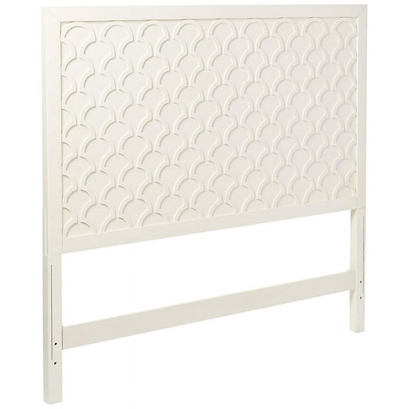 My Home Furnishings Amanda Full Panel Headboard in Creamy White