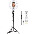 thumbnail image 1 of Aro Profesional 12 pul Luz Led Control 3 Tonos De Luz y Tripie MobileCity 190 cm, 1 of 6