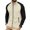Khaki, variant on Dwelliawo Men's Long Sleeve Zipper Shirt Waffle Slim Spring Fall Casual Business Golf Sport Bomber Jacket Color Block Varsity Coat White S
