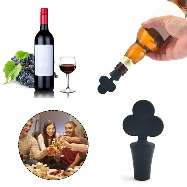 Tapón de Vino Reutilizable para Botellas de Cerveza, Material Flexible, Mantiene El Vino Fresco, Fácil de Usar, Compatible con Varias Botellas, Ideal para Fiestas y Cenas, 1 Unidad