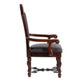 thumbnail image 5 of Furniture of America Cato Padded Faux Leather Indoor Armchairs, Brown Cherry (Set of 2), 5 of 8
