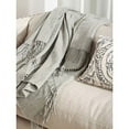 thumbnail image 2 of Fennco Styles Sevan Collection Classic Design Wool Blend Throw Blanket, 2 of 2