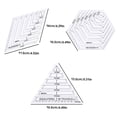 thumbnail image 4 of Establecimiento de la regla de costura Conjunto Acrílico Acolchado Reglas Kit Stencils Stencils Herramientas Crafting Accesorios para principiantes Tasadores Diseñadores 6 Piezas Inevent OD003305-07, 4 of 7
