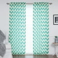 thumbnail image 1 of Best Home Fashion, Inc. Slub Chevron Sheer Rod Pocket Curtain Panels (Set of 2), 1 of 6
