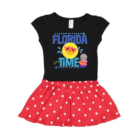 

Inktastic Florida Time Summer Vacation Gift Toddler Girl Dress