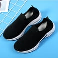 thumbnail image 3 of Vedolay Wedge Casual Shoes For Women Womens Slip-On Loafer Comfort Hook and Loop Work Shoes,Black 8, 3 of 5