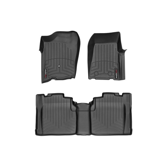WeatherTech Custom Fit FloorLiners compatible with 2004-2010 Ford Ranger - 1st & 2nd Row, Black