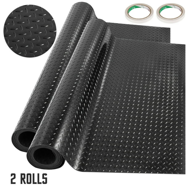 VEVOR 2 Rolls Garage Floor Mats 14.7 x 3.6 Ft Garage Mat PVC Garage